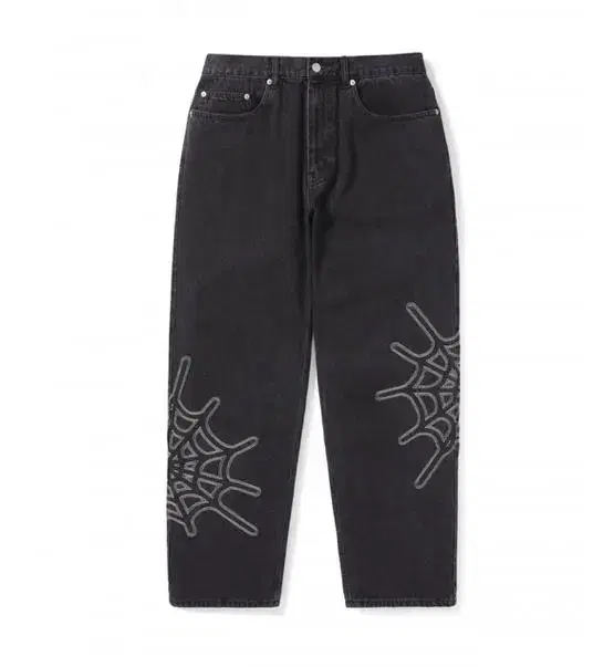 디스이즈네버댓 Web Embroidery Jeans Black M